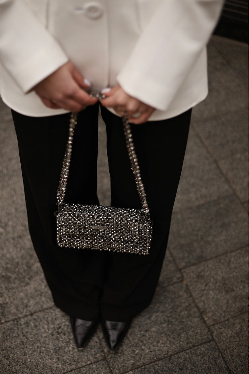 Sparkling Grey Handbag