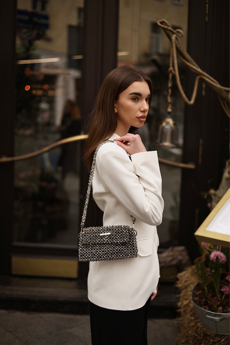 Sparkling Grey Handbag