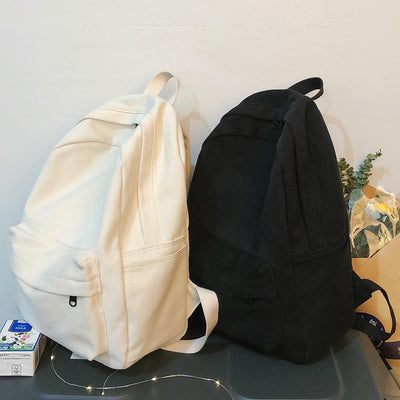 The Basic Canvas School Backpack