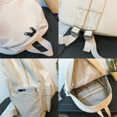 The Basic Canvas School Backpack