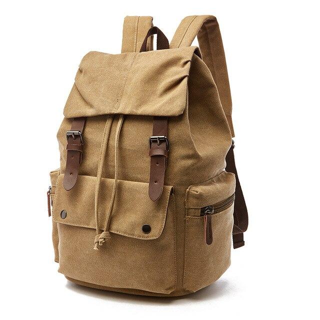 Vintage Large Canvas Backpack