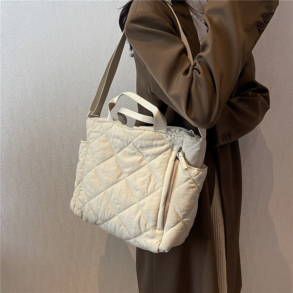 Luxee Quilted Puffer Tote