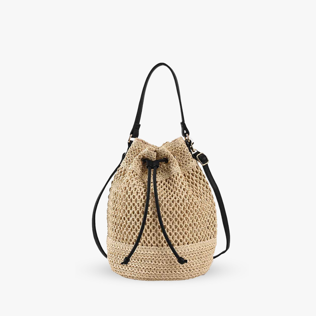 Luxee Straw Bucket Bag