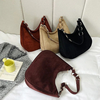 Mara Suede Shoulder Bag